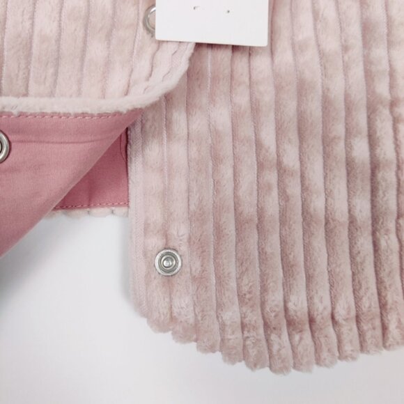 KBF Womens Corduroy Top in Pink One Size  Snap Buttons  Bohemian - Picture 3 of 4